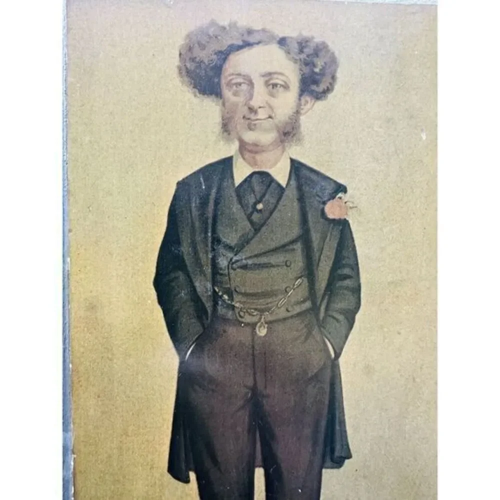 Vintage Wood Wall Plaque Of Albert Grant By Fine‎ Art Press See Photos 10.75